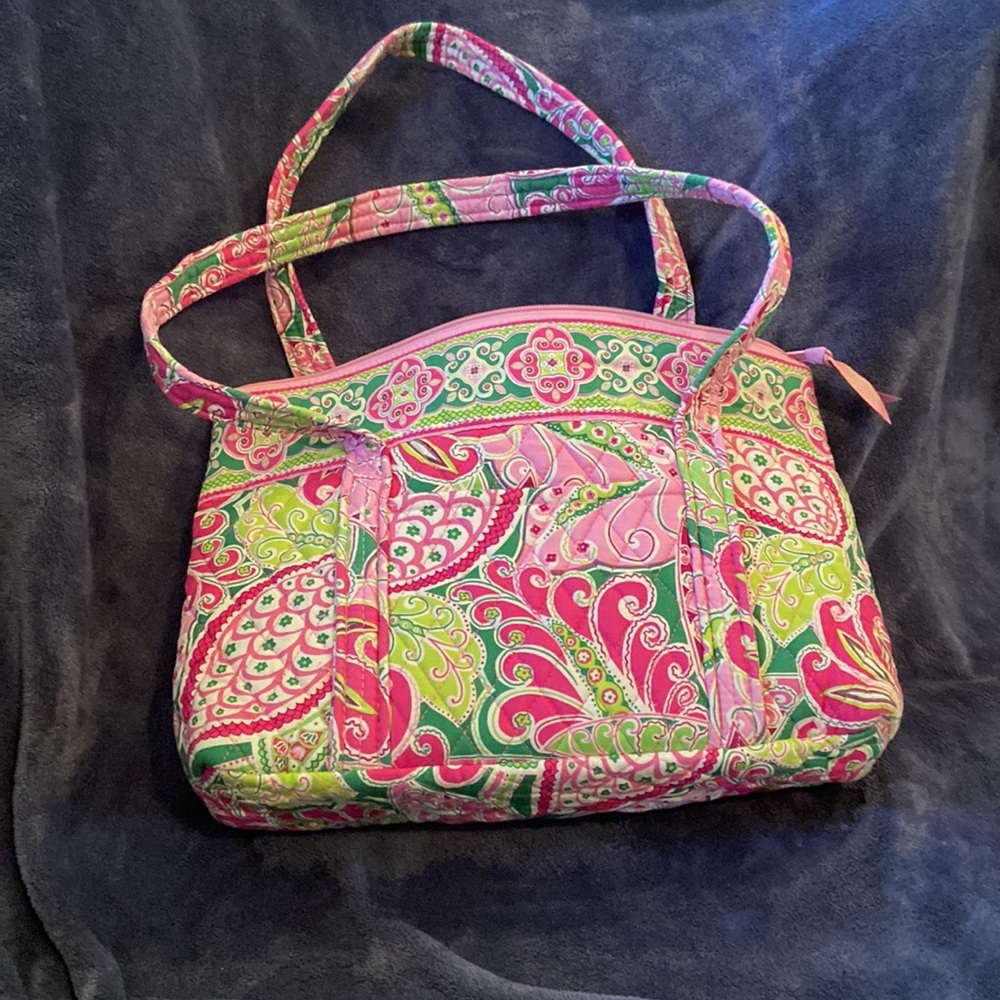Vera Bradley Purse in Pinwheel Pink Pattern - Picture 9 of 10